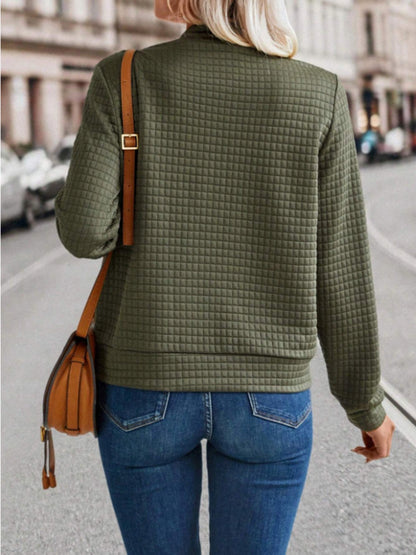 Anaís | Chaqueta Polar Zip - Verde Militar
