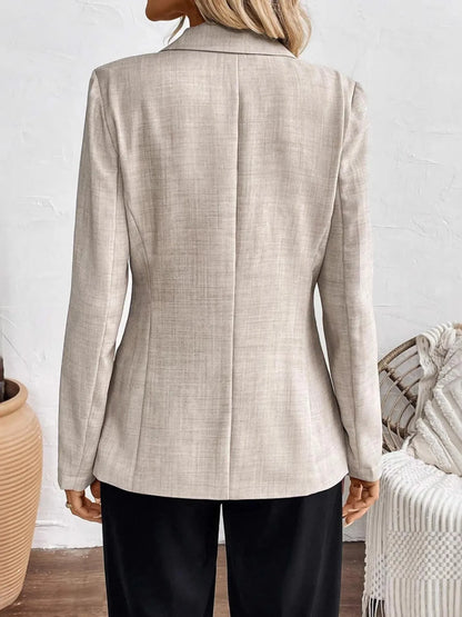 Elba | Blazer Un Botón Cuello Solapa