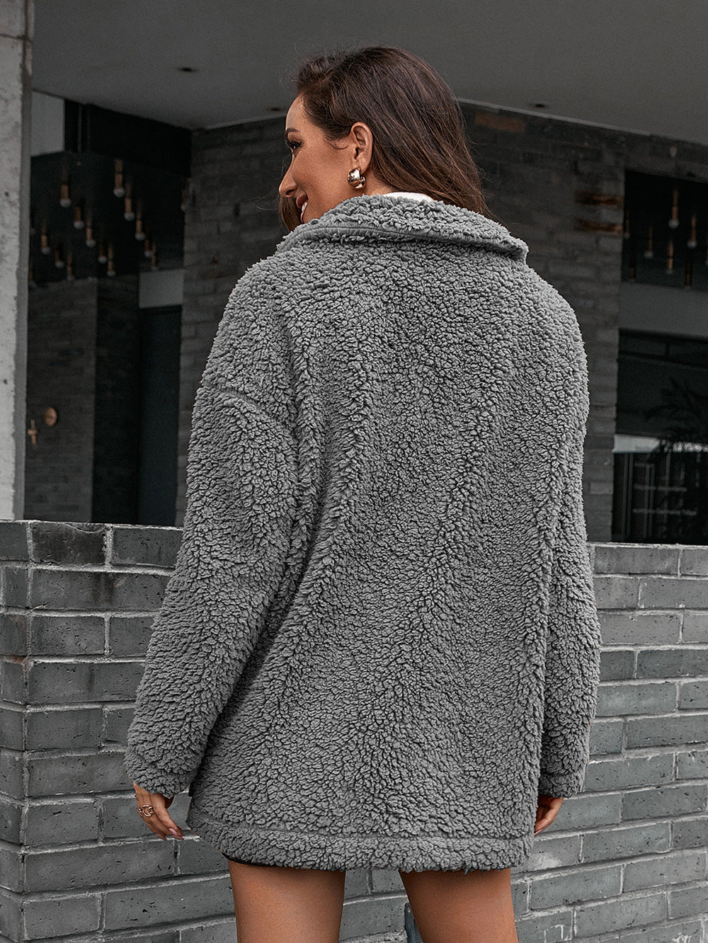 Mirta | Chaqueta Polar Zip - Gris