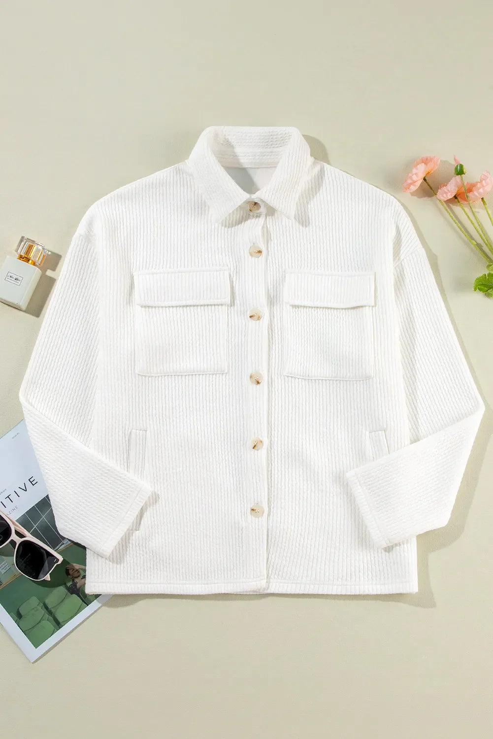 Stella | Chaqueta Botonera Chic - Blanco