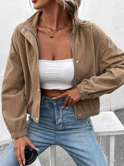 Martha | Chaqueta Hombro Caído - Khaki