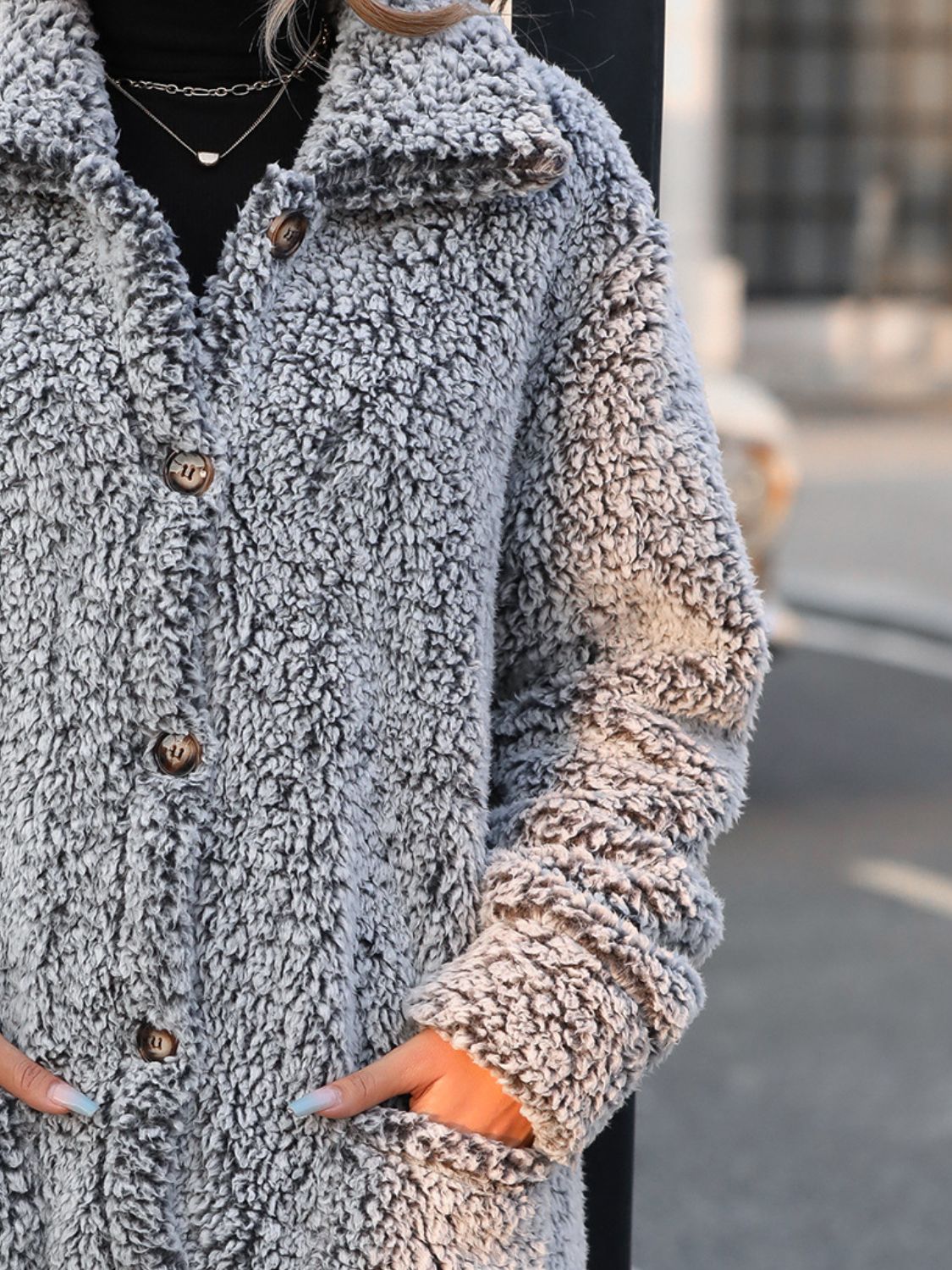 Mia | Chaqueta con Bolsillos - Taupe