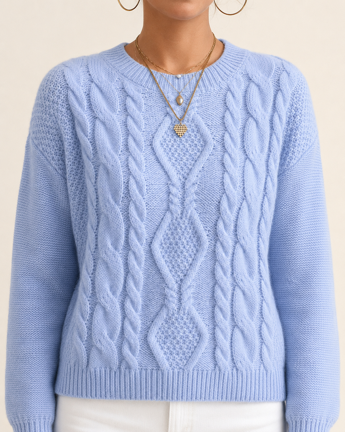 SkyBlue | Suéter Trenzado