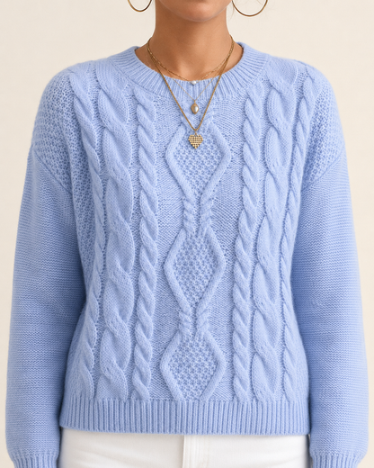 SkyBlue | Suéter Trenzado