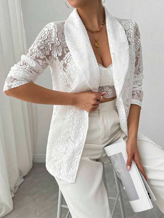 Berenice | Blazer Manga Larga con Encaje