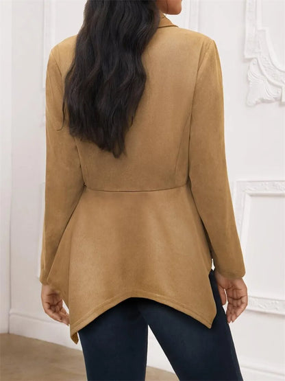 Soledad | Chaqueta Cuello Estructurado - Camello