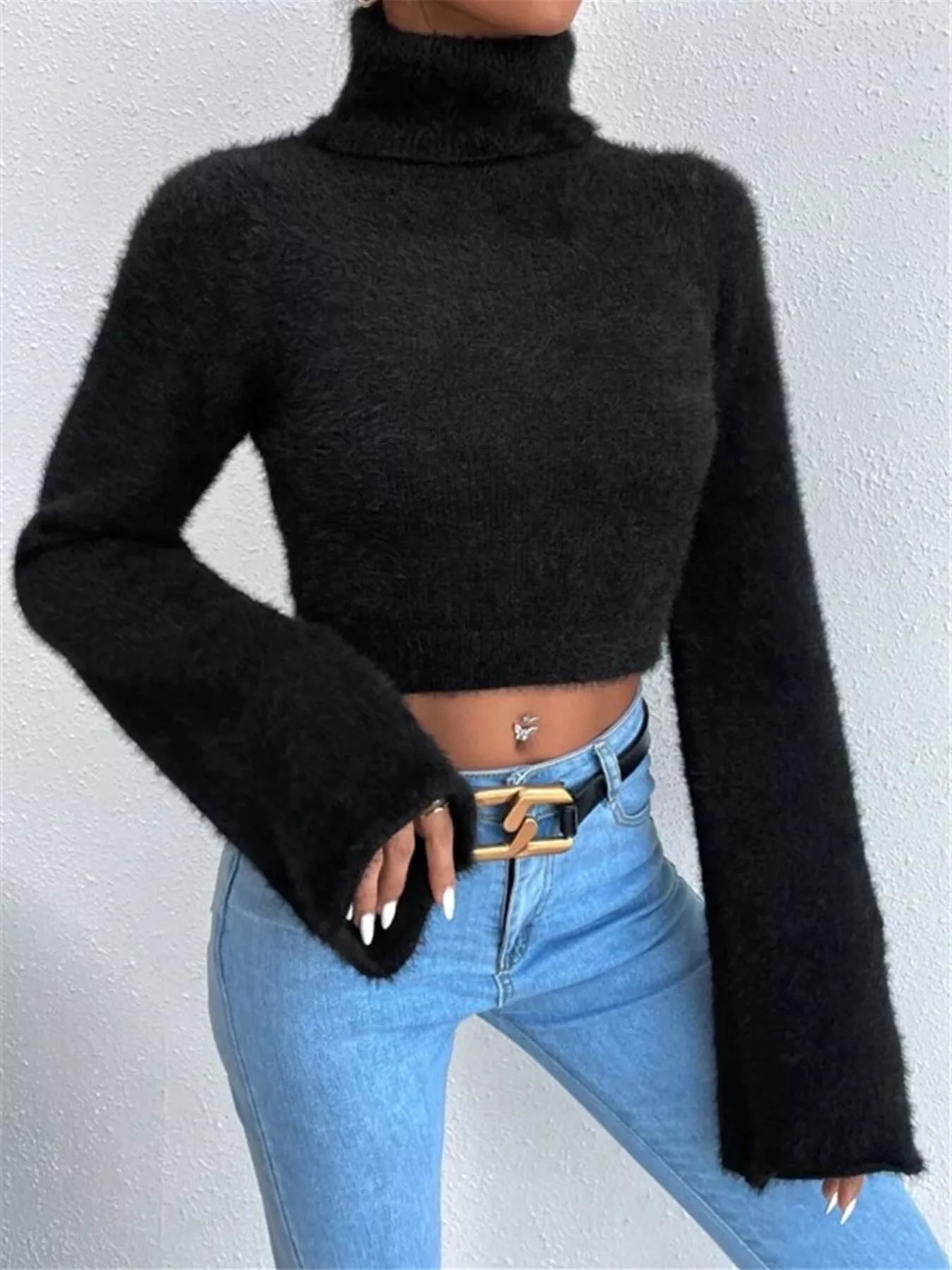 Ernestina | Suéter Cuello Alto Flare