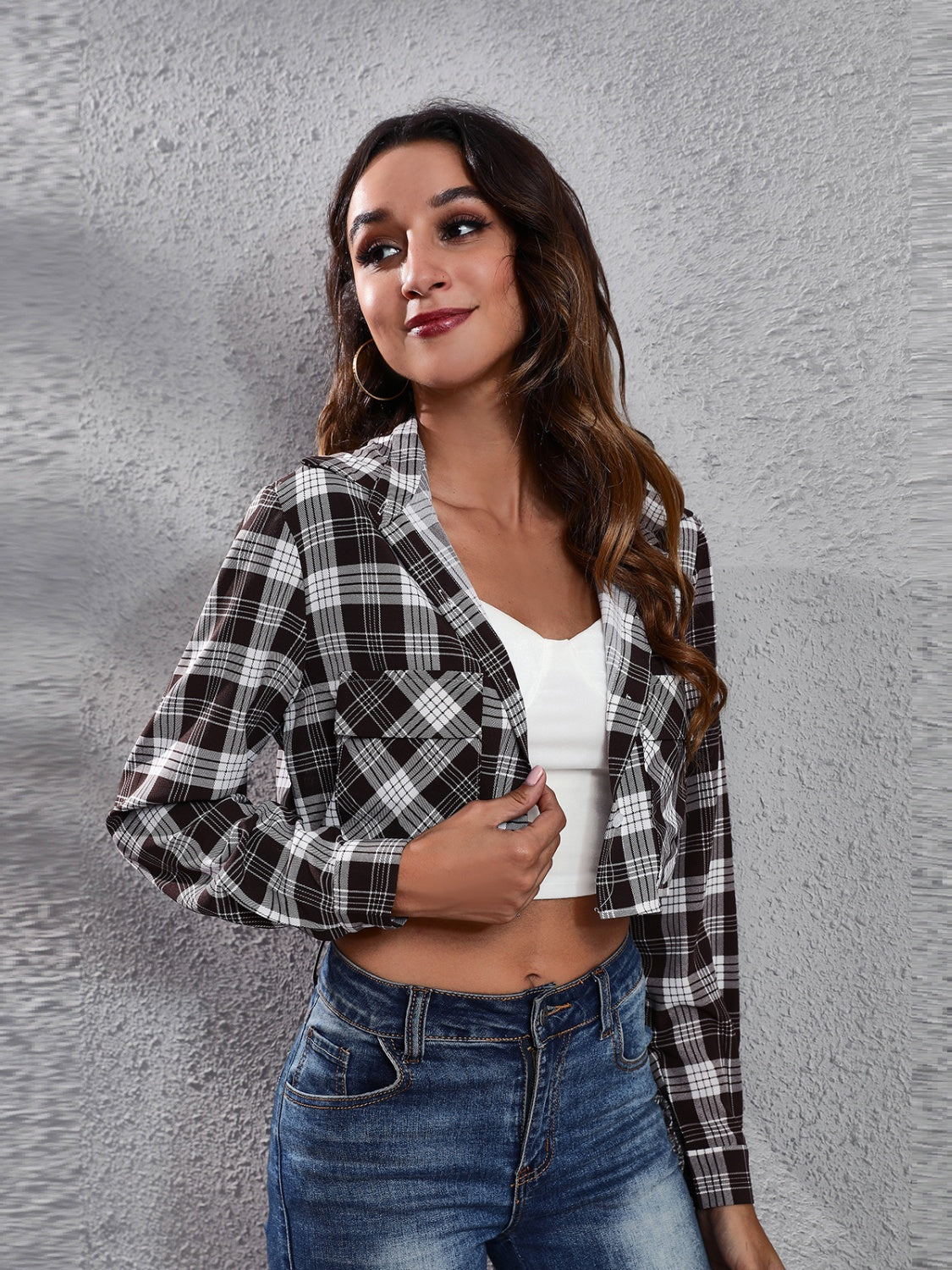 Gabriela | Chaqueta con Bolsillos - Moca