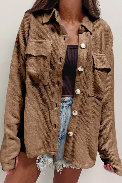 Stella | Chaqueta Botonera Chic - Camello