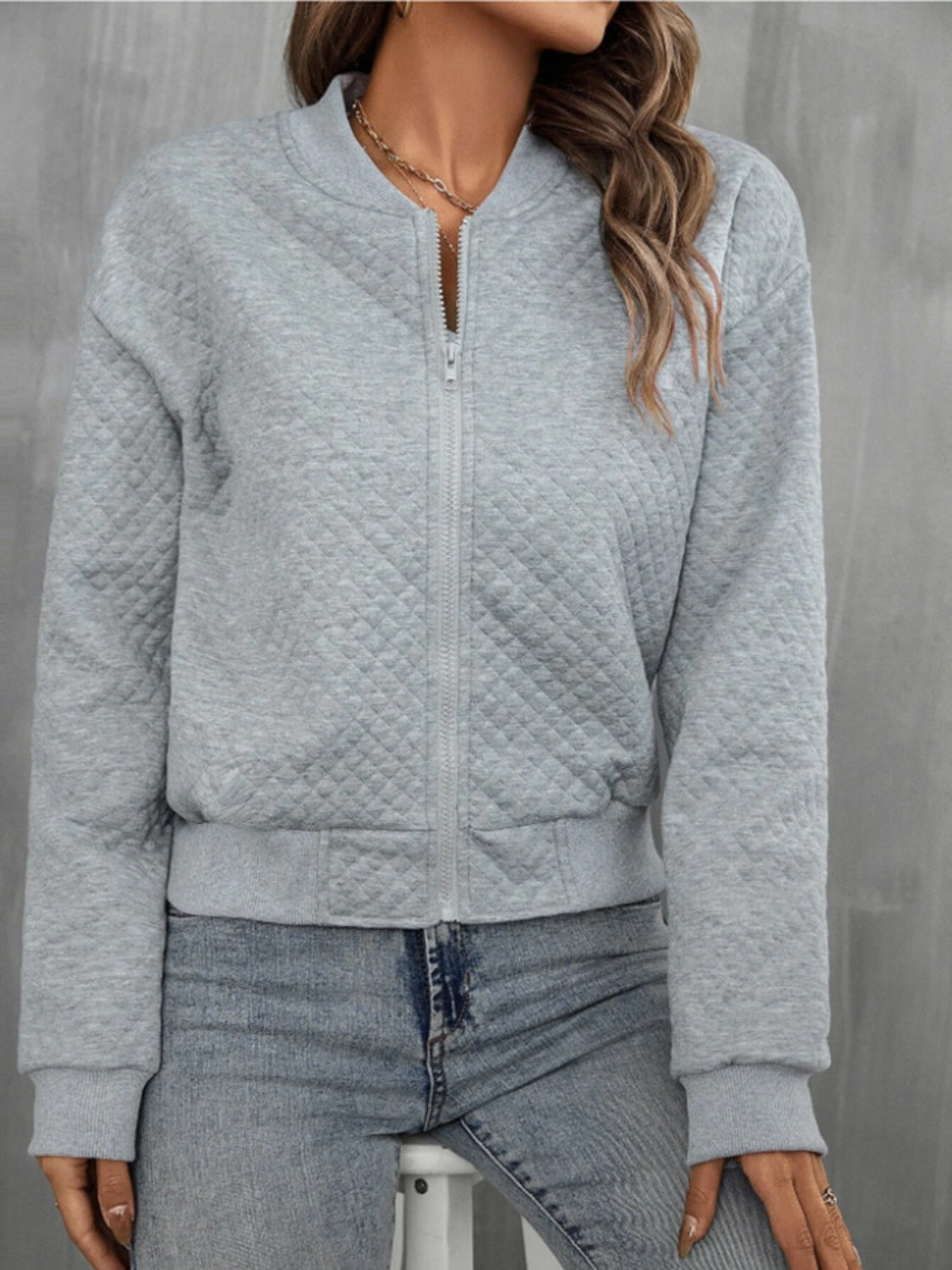 Abril | Chaqueta Polar Zip - Negro
