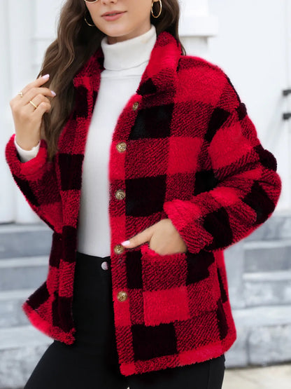 Amelia | Chaqueta Botonera Chic - Deep Rojo