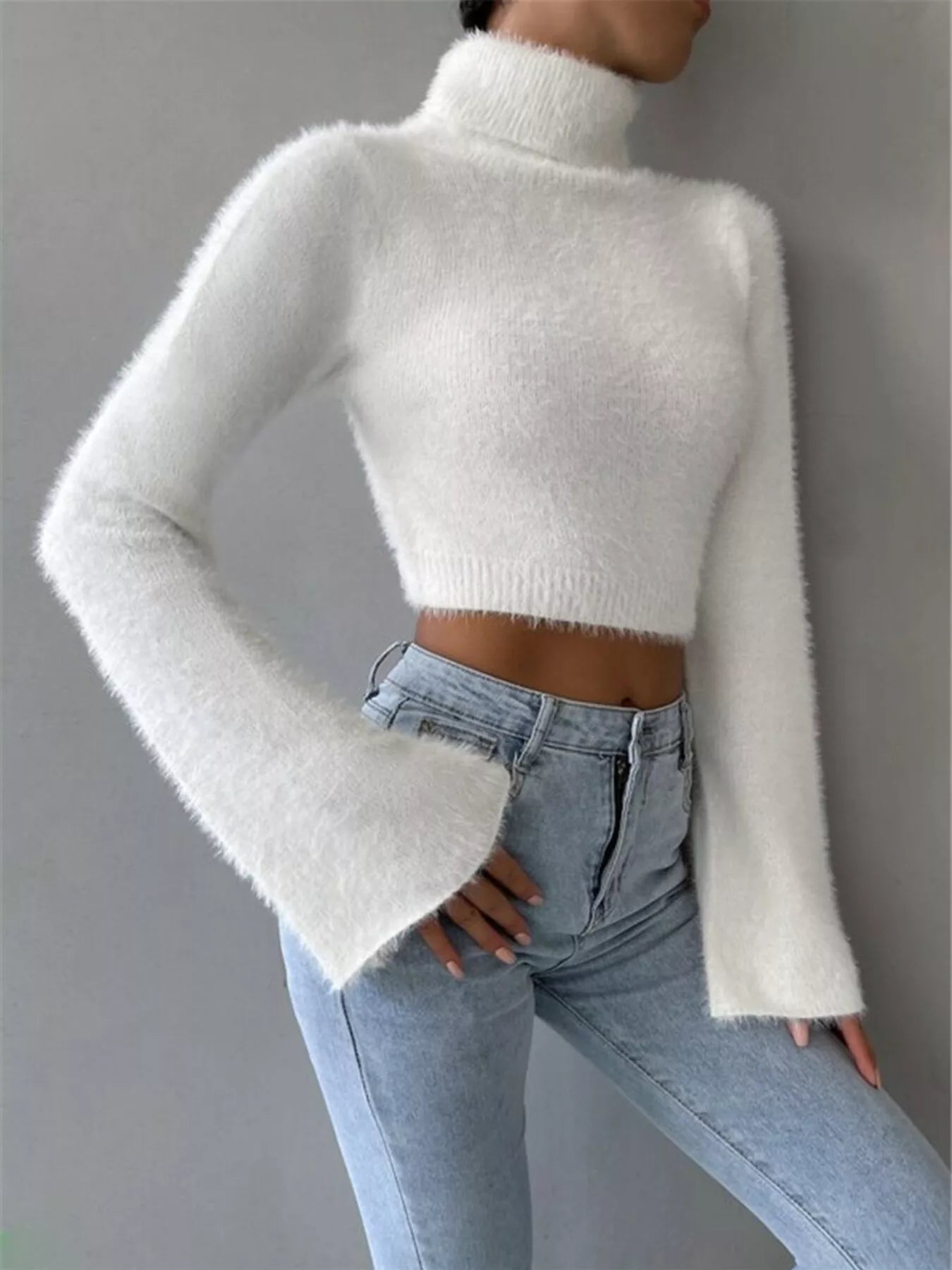 Ernestina | Suéter Cuello Alto Flare