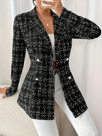 Katia | Blazer Tweed Doble Botonadura