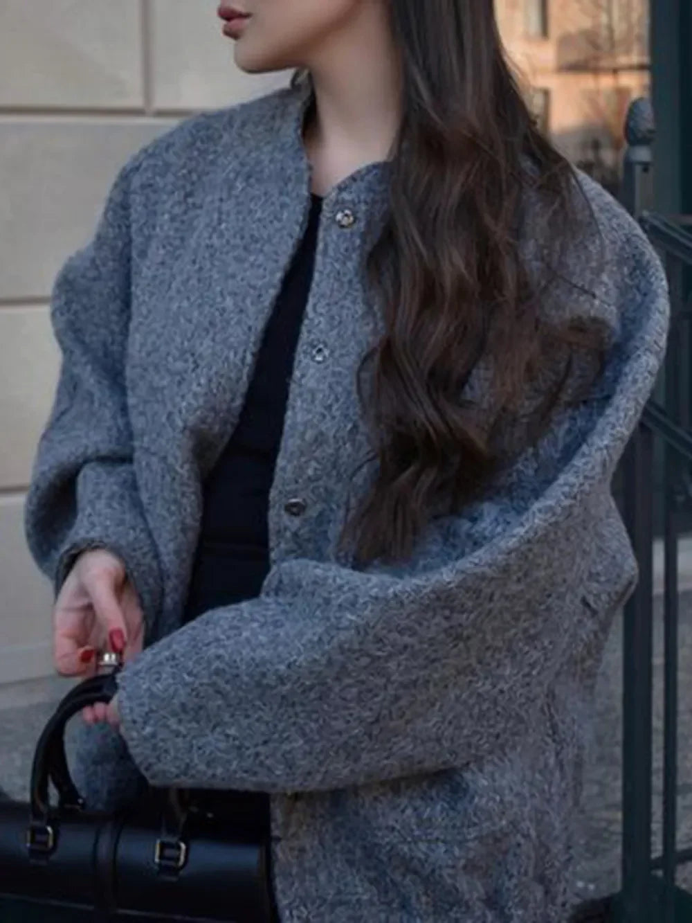 Delfina | Chaqueta Broche Moderno - Blanco