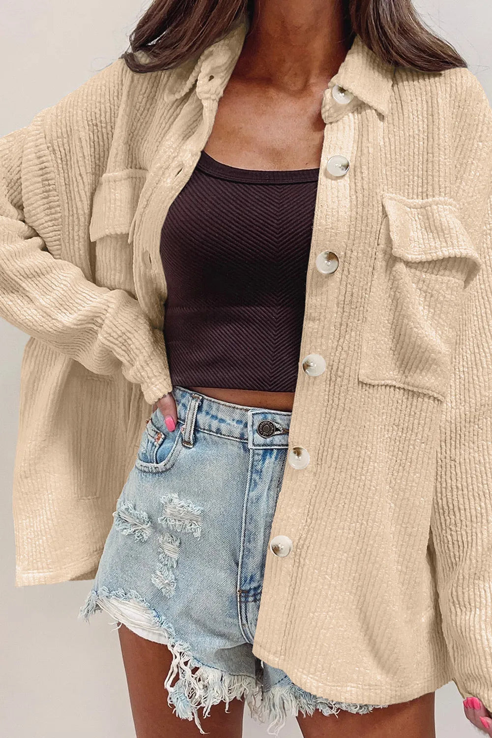 Stella | Chaqueta Botonera Chic - Blanco