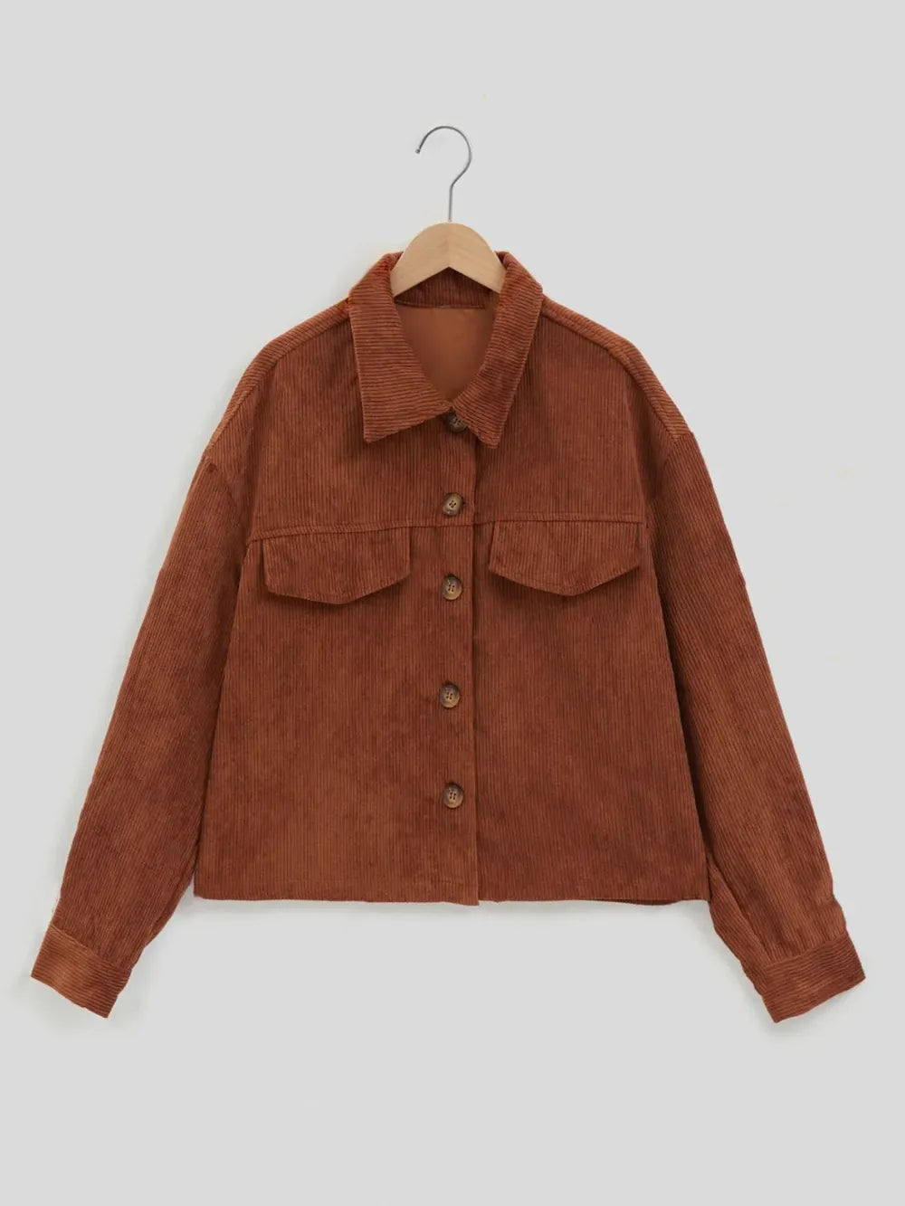 Celeste | Chaqueta Botonera Chic - Café