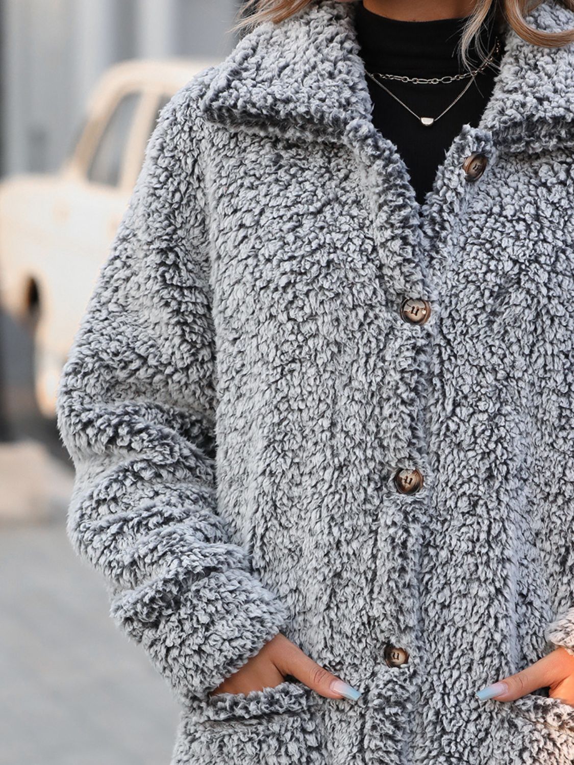 Mia | Chaqueta con Bolsillos - Taupe