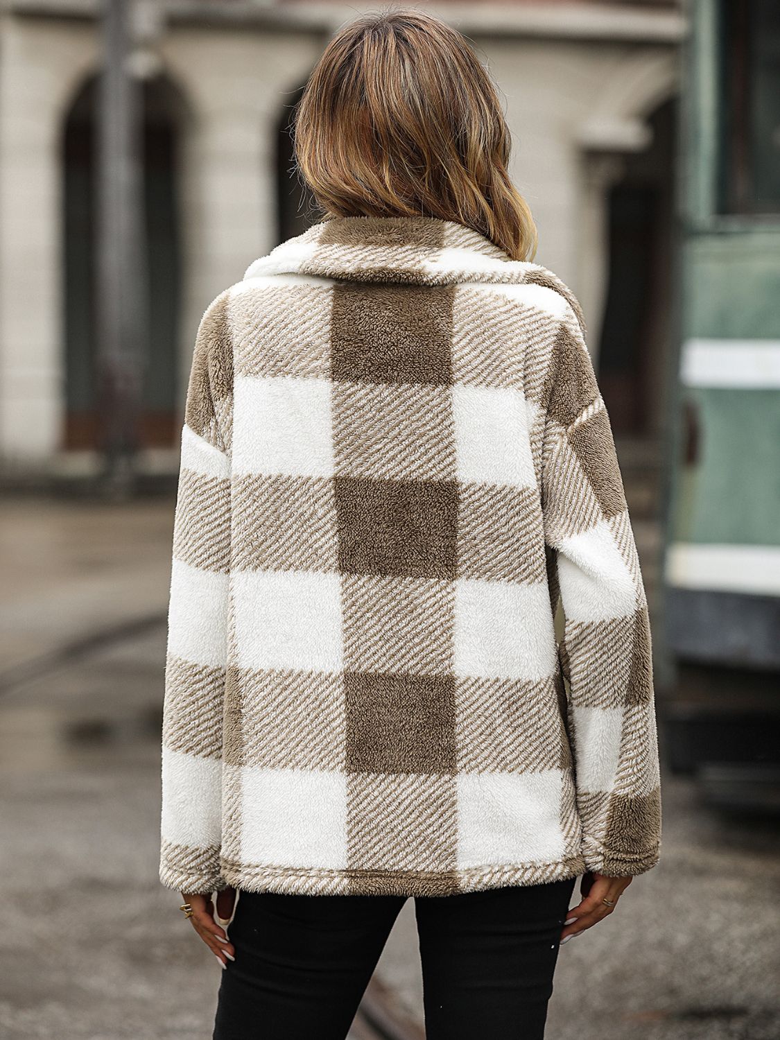 Wanda | Chaqueta Cuadros Clásica - Negro
