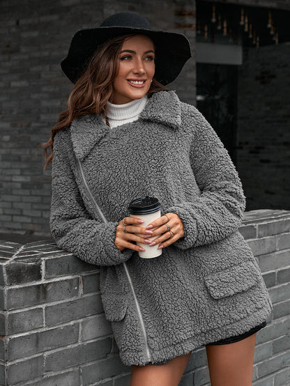 Mirta | Chaqueta Polar Zip - Gris