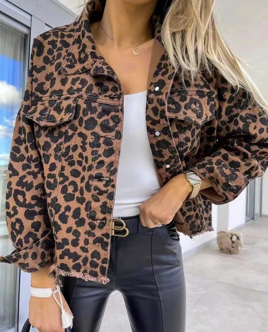 Alicia | Chaqueta Print Animal - Leopardo