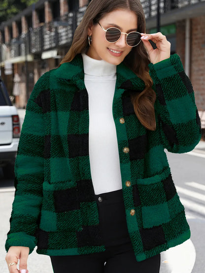 Amelia | Chaqueta Botonera Chic - Deep Rojo
