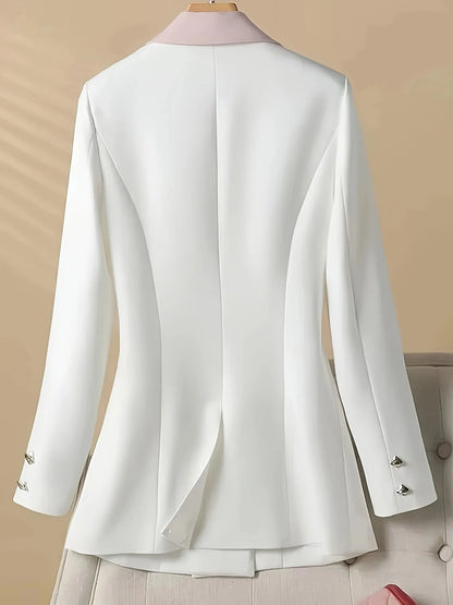 Alma | Blazer Doble Botonadura con Contraste