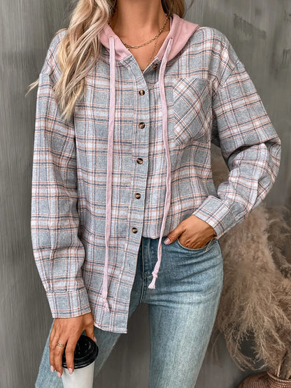 Francisca | Chaqueta con Capucha - Gris