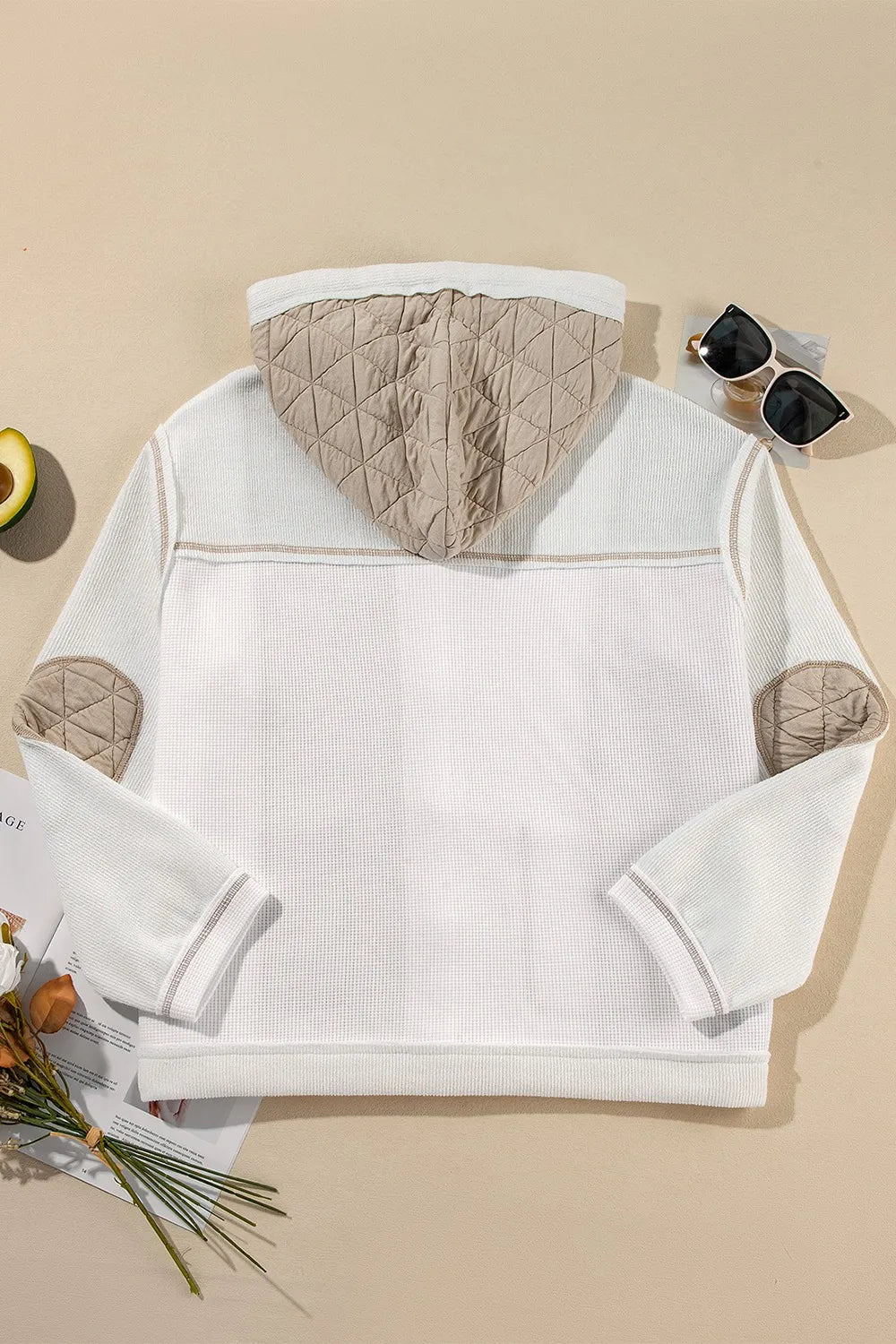 Macarena | Chaqueta Color Block - Blanco