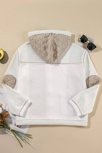 Macarena | Chaqueta Color Block - Blanco