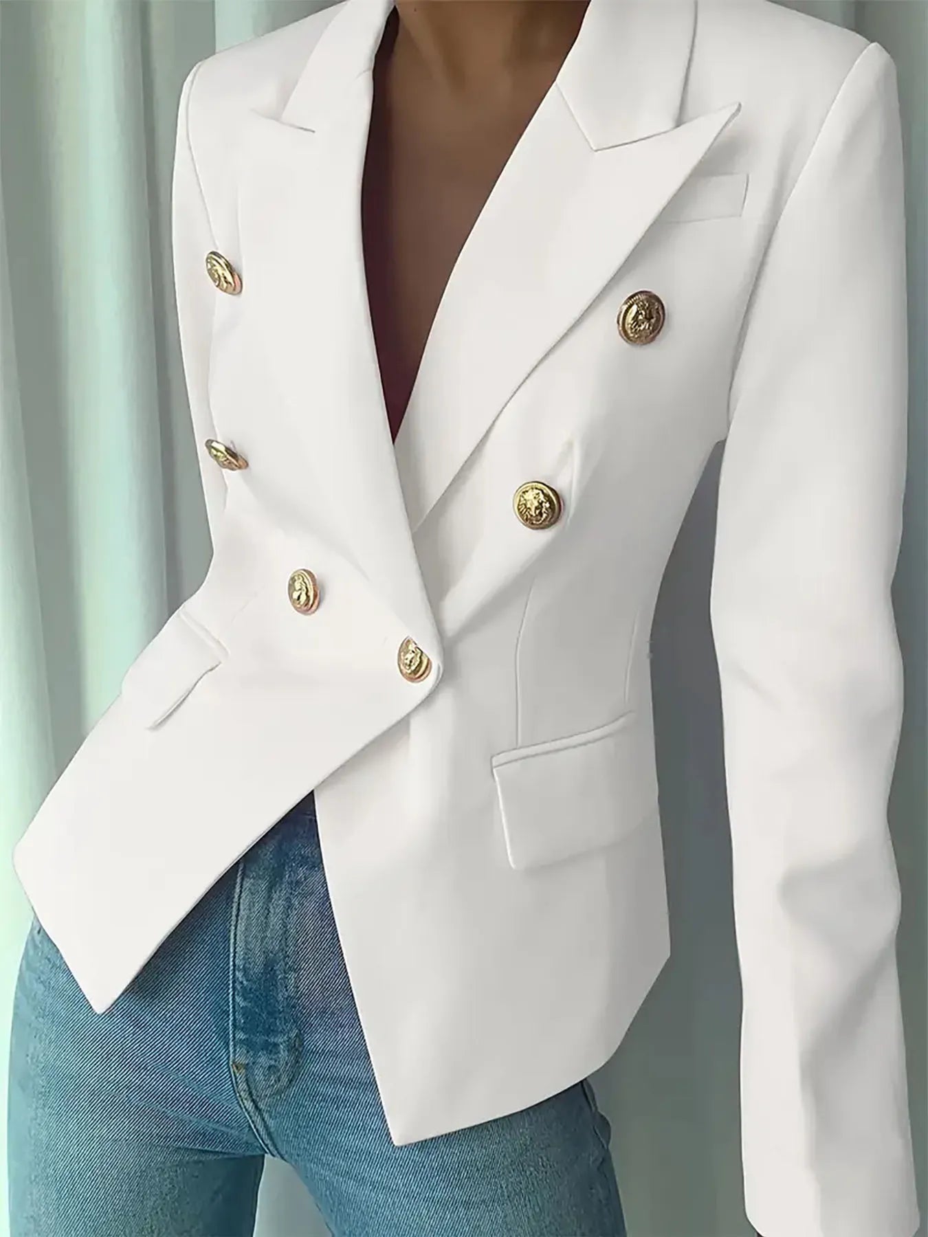Melissa | Blazer Cuello Solapa con Botones