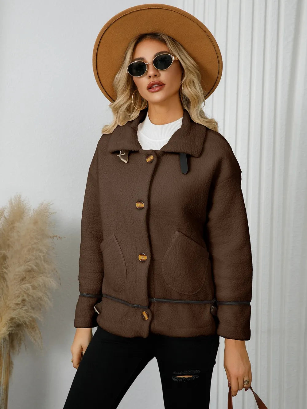 Rebeca | Chaqueta con Bolsillos - Dust Storm