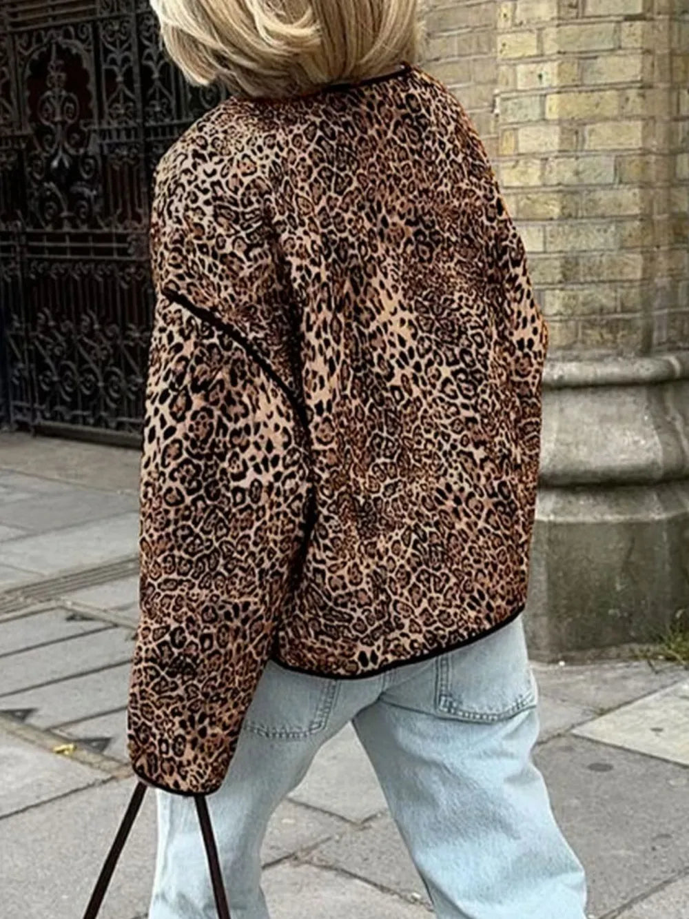 Lila | Chaqueta Print Animal - Leopardo