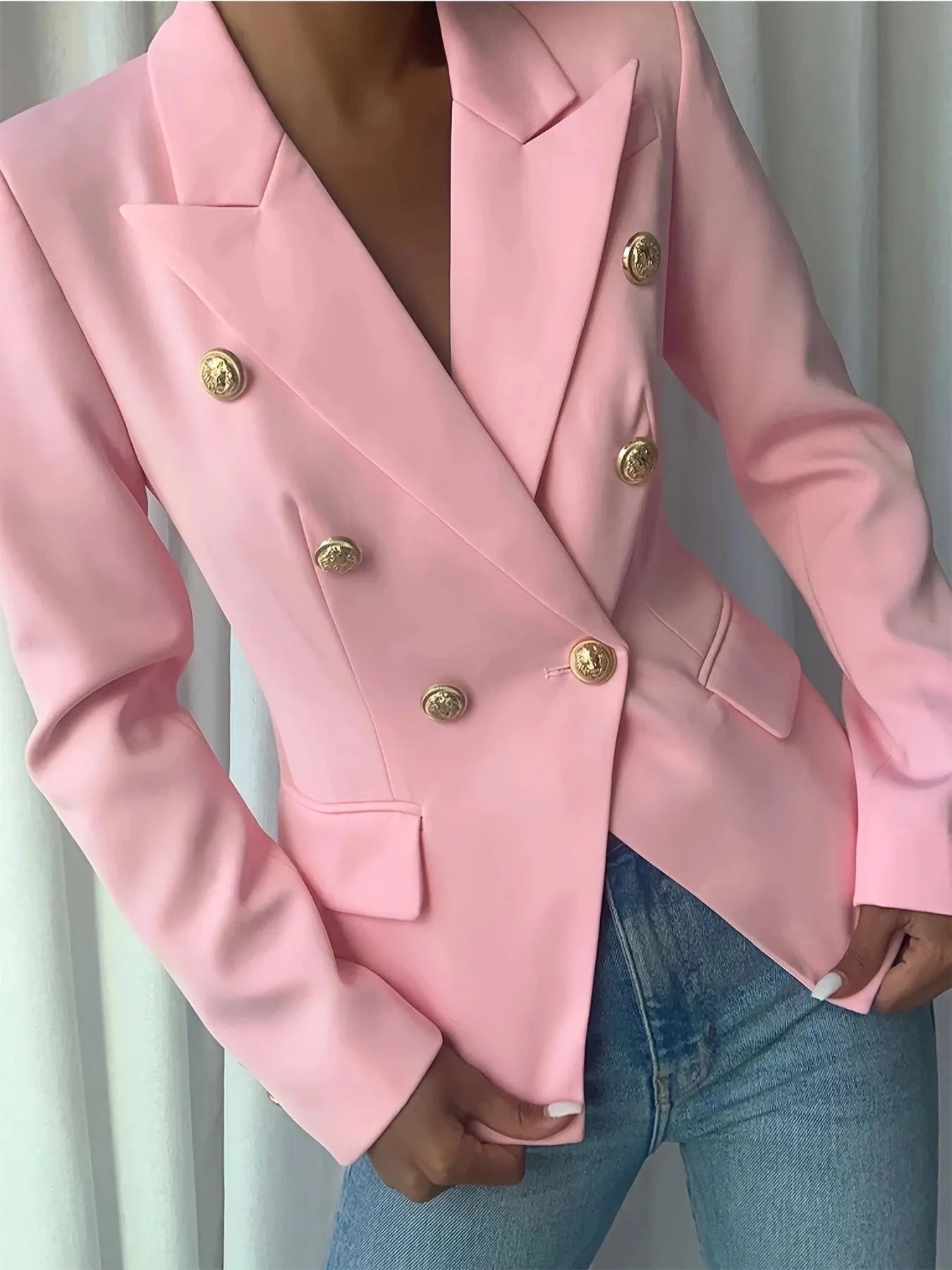 Melissa | Blazer Cuello Solapa con Botones