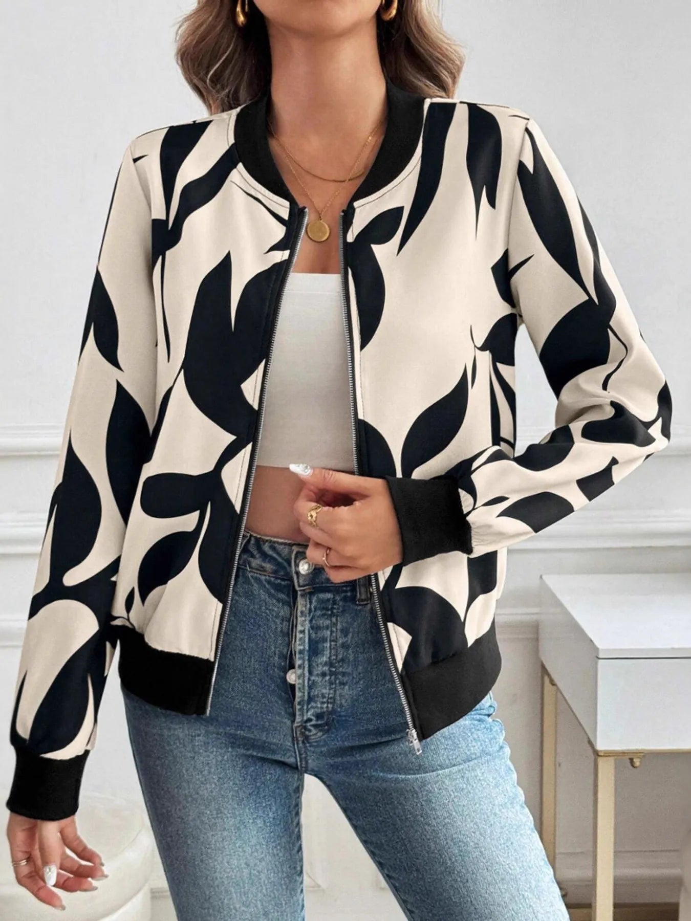Brenda | Chaqueta Polar Zip - Apricot