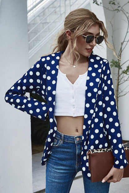 Hilda | Blazer Manga Larga con Lunares
