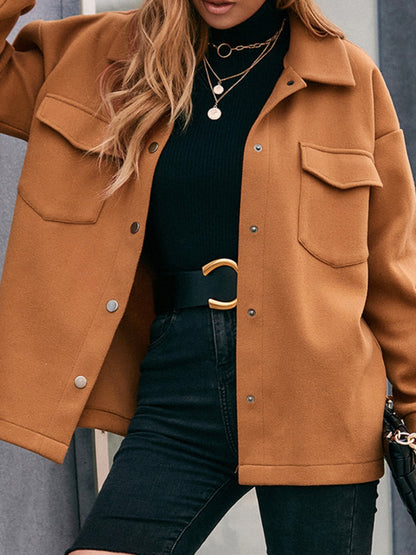 Nora | Chaqueta Hombro Caído - Caramelo