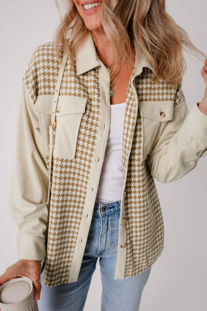 Luz | Chaqueta Pata de Gallo - Beige