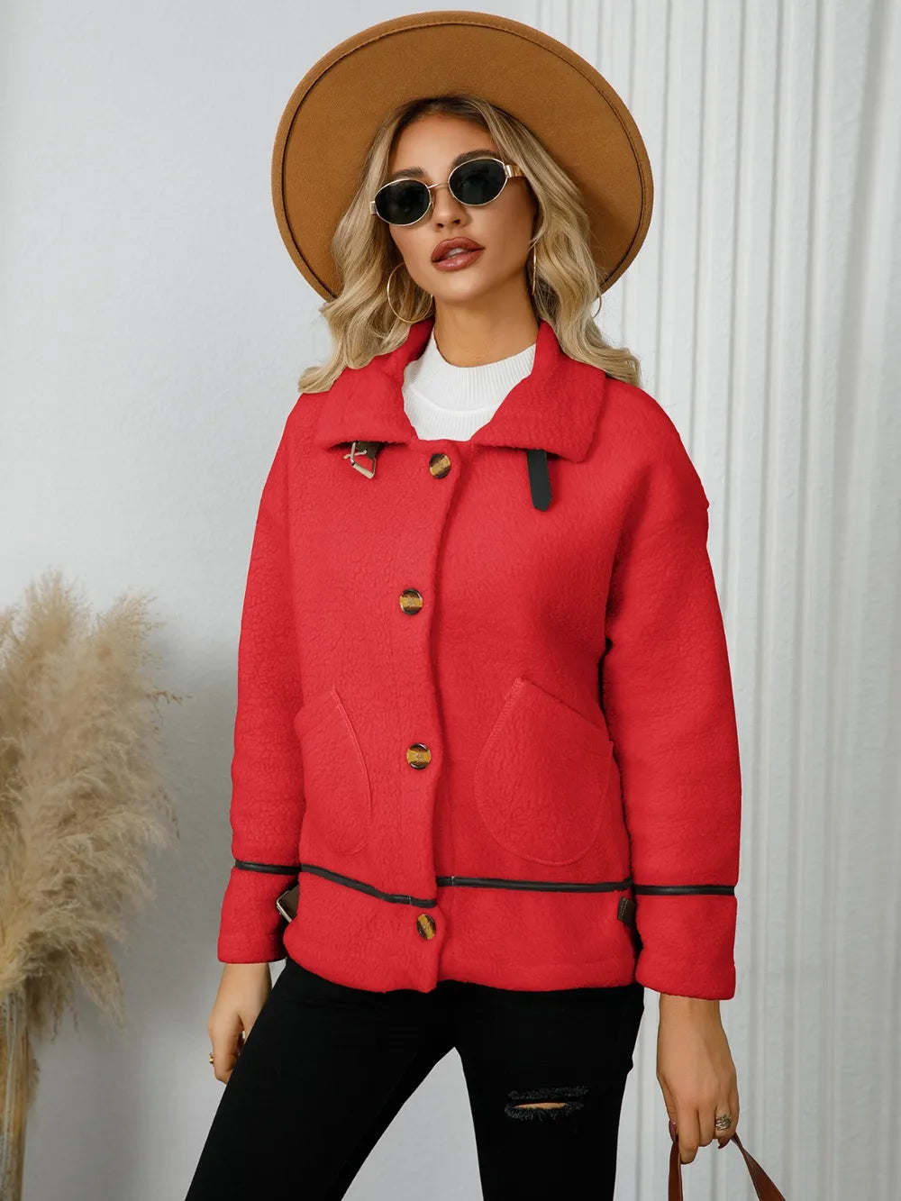 Rebeca | Chaqueta con Bolsillos - Dust Storm