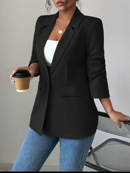 Eliza | Blazer Un Botón Cuello Solapa Premium