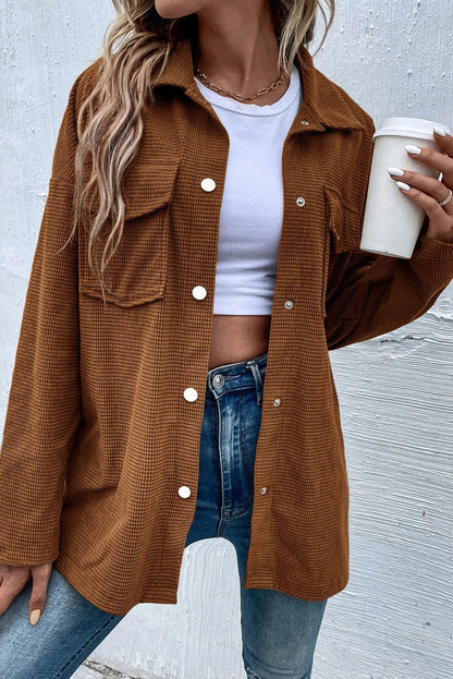 Emma | Chaqueta con Bolsillos - Café