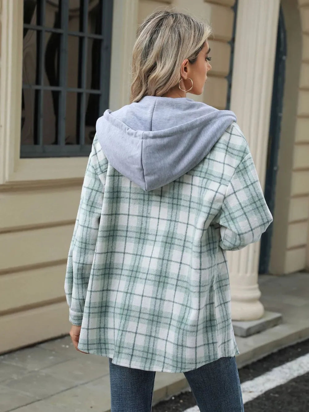Diana | Chaqueta con Capucha - Verde Claro