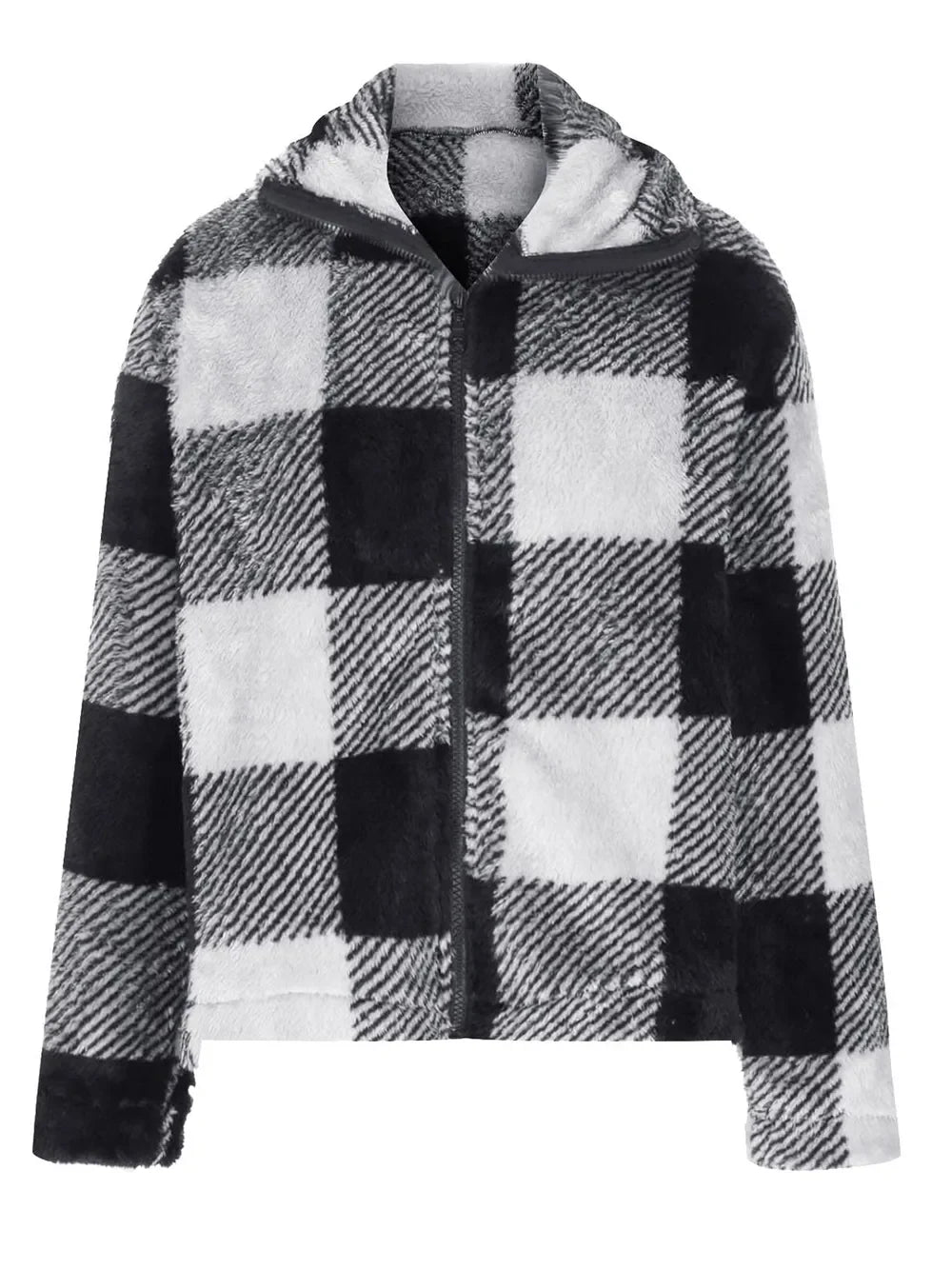 Cecilia | Chaqueta Tartán Elegante - Negro