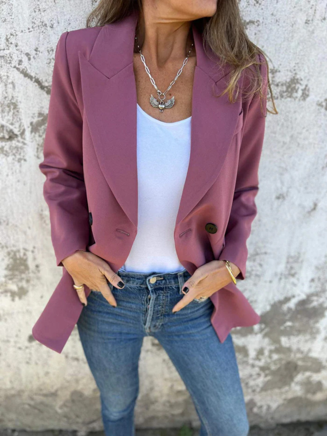 Anabel | Blazer Cuello Estructurado Manga Larga
