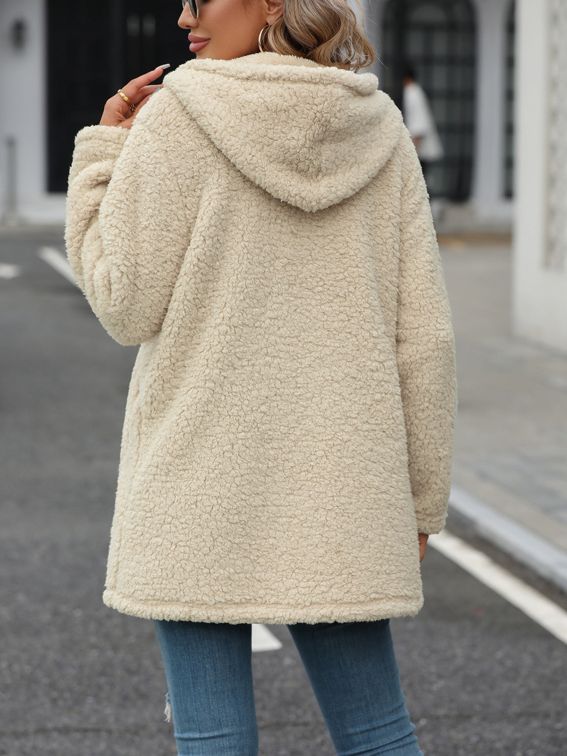 Luna | Chaqueta con Capucha - Crema