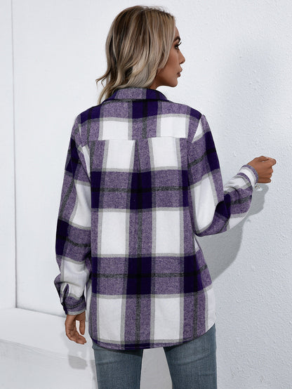 Yolanda | Chaqueta Cuadros Clásica - Dorado