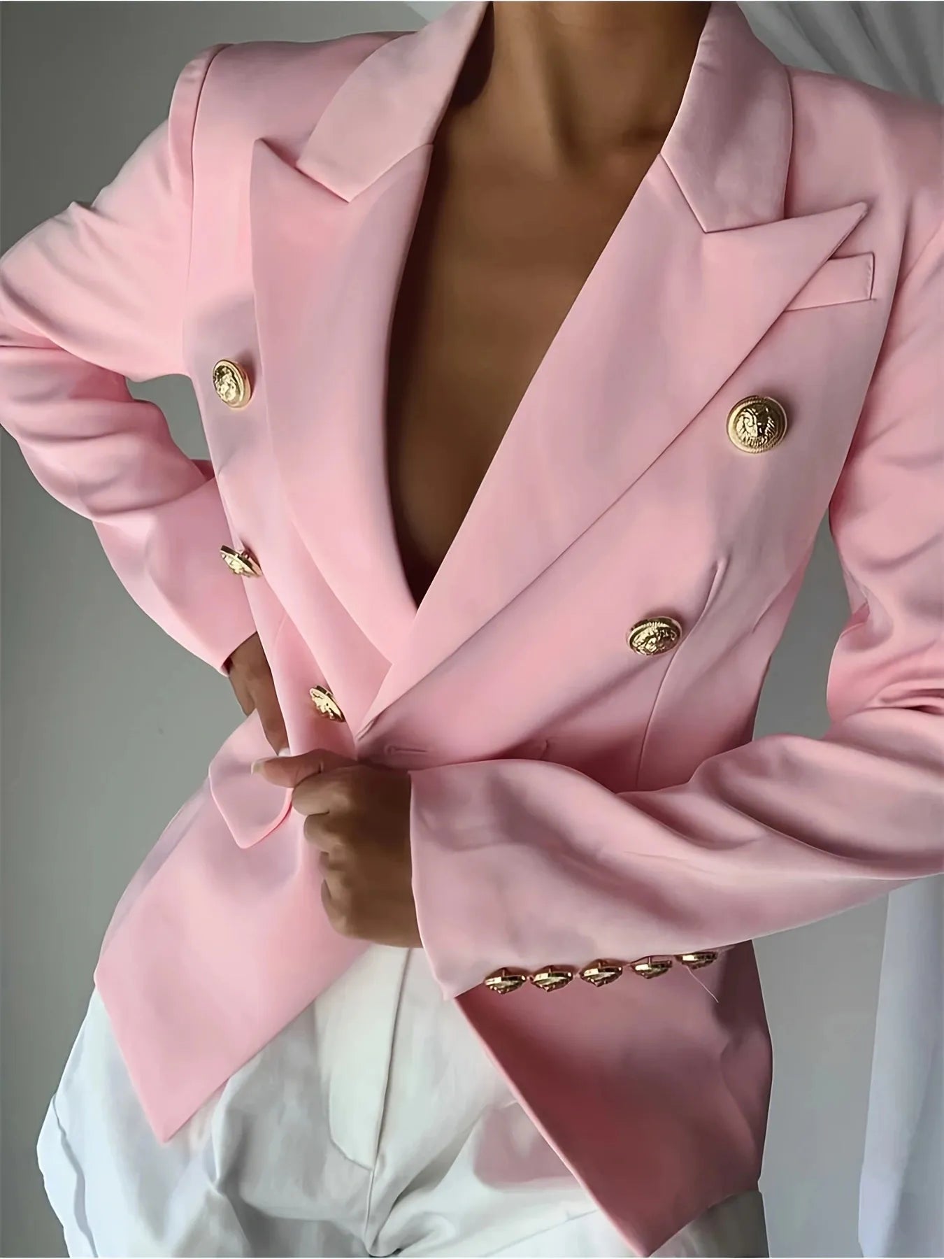 Melissa | Blazer Cuello Solapa con Botones