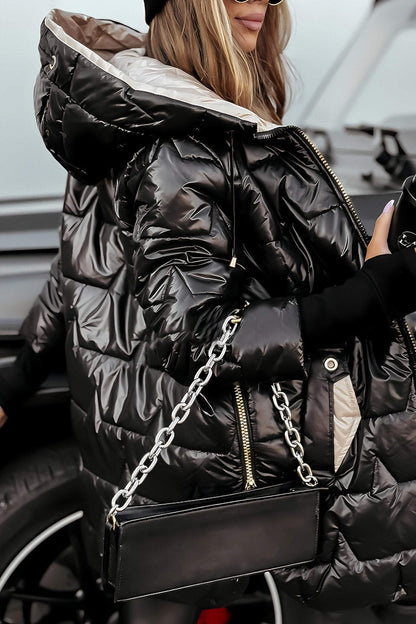 Glow | Parka Beige Brillante