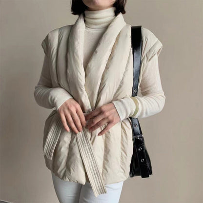 Elegance | Chaleco Acolchado Beige