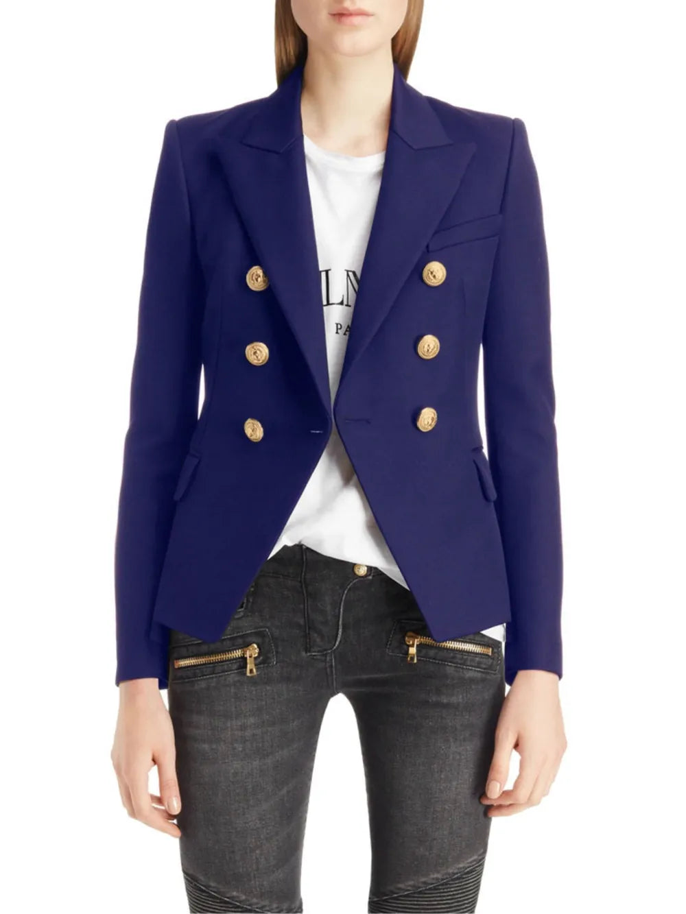 Celia | Blazer Manga Larga Cuello Solapa 2