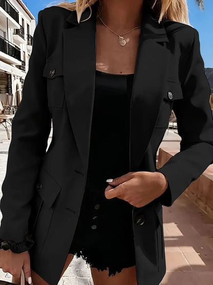 Dafne | Blazer Manga Larga Cuello Solapa